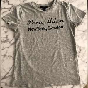 Forever 21, Small, Gray, T-Shirt Top